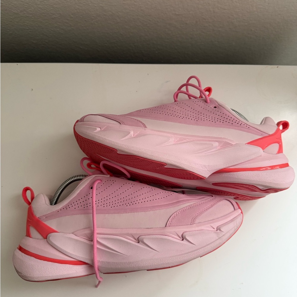 Hoka One One ELEVON X Pink and White Women's Sneakers - Picture 4 of 7